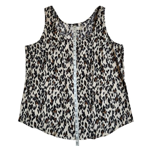 Faded Glory Brown Cream Animal Print Sleeveless Tank Top Size L - Picture 8 of 10